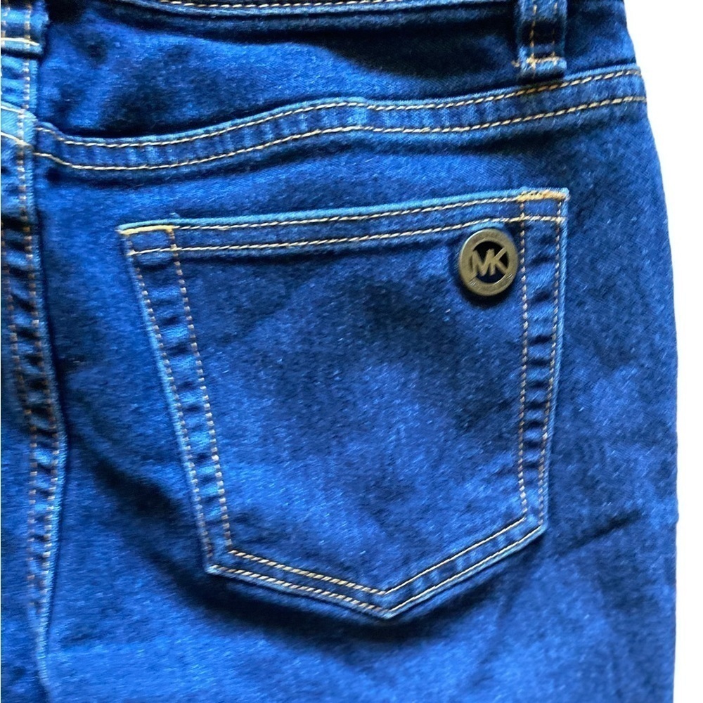 MICHAEL KORS Women's Cropped Skinny Capri Cropped Jeans Dark Wash Size 2 - Picture 3 of 9